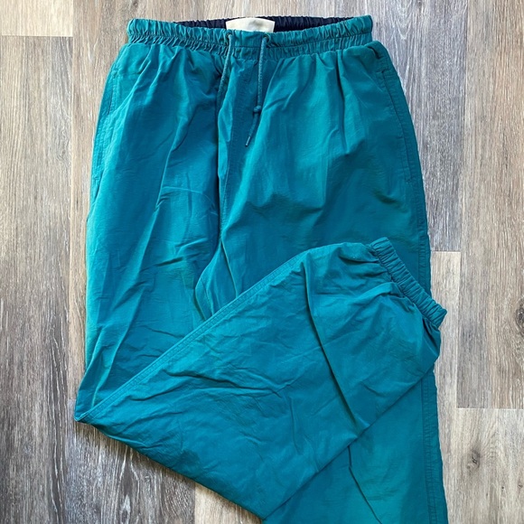 Vintage ‘80s Northern Reflections Teal Green Joggers Medium Grunge Indie Granola - Picture 2 of 6